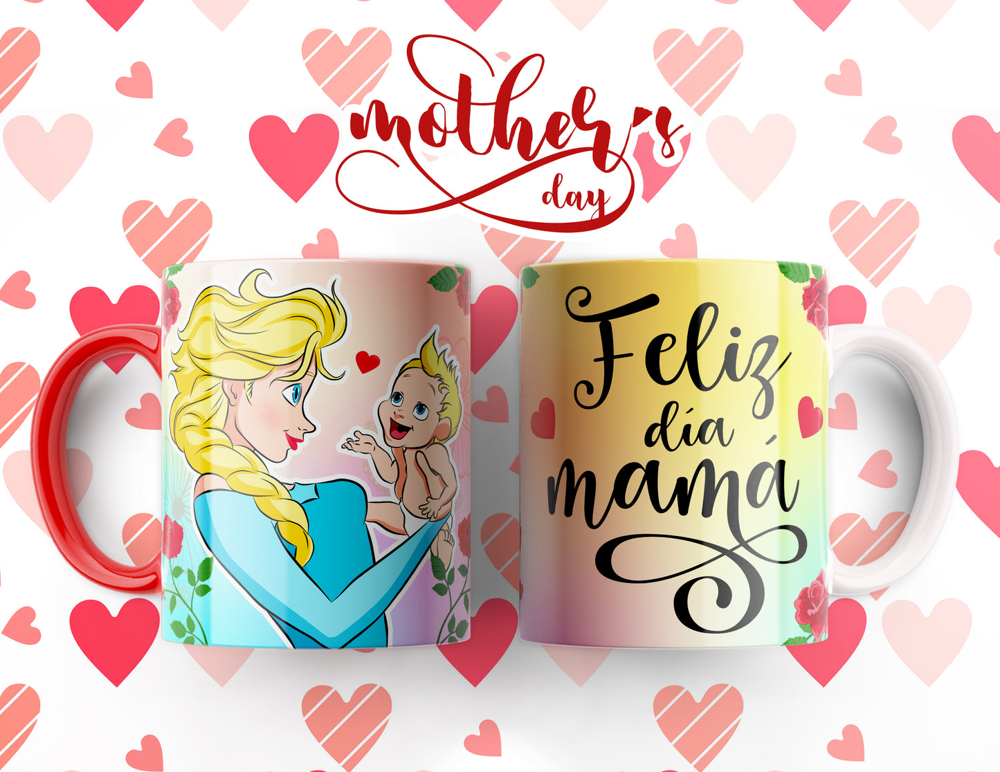 TAZA MAMÁ E HIJO DISNEY 3.0