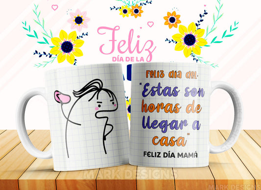 TAZA MAMÁ FELIZ FLORK 3.0