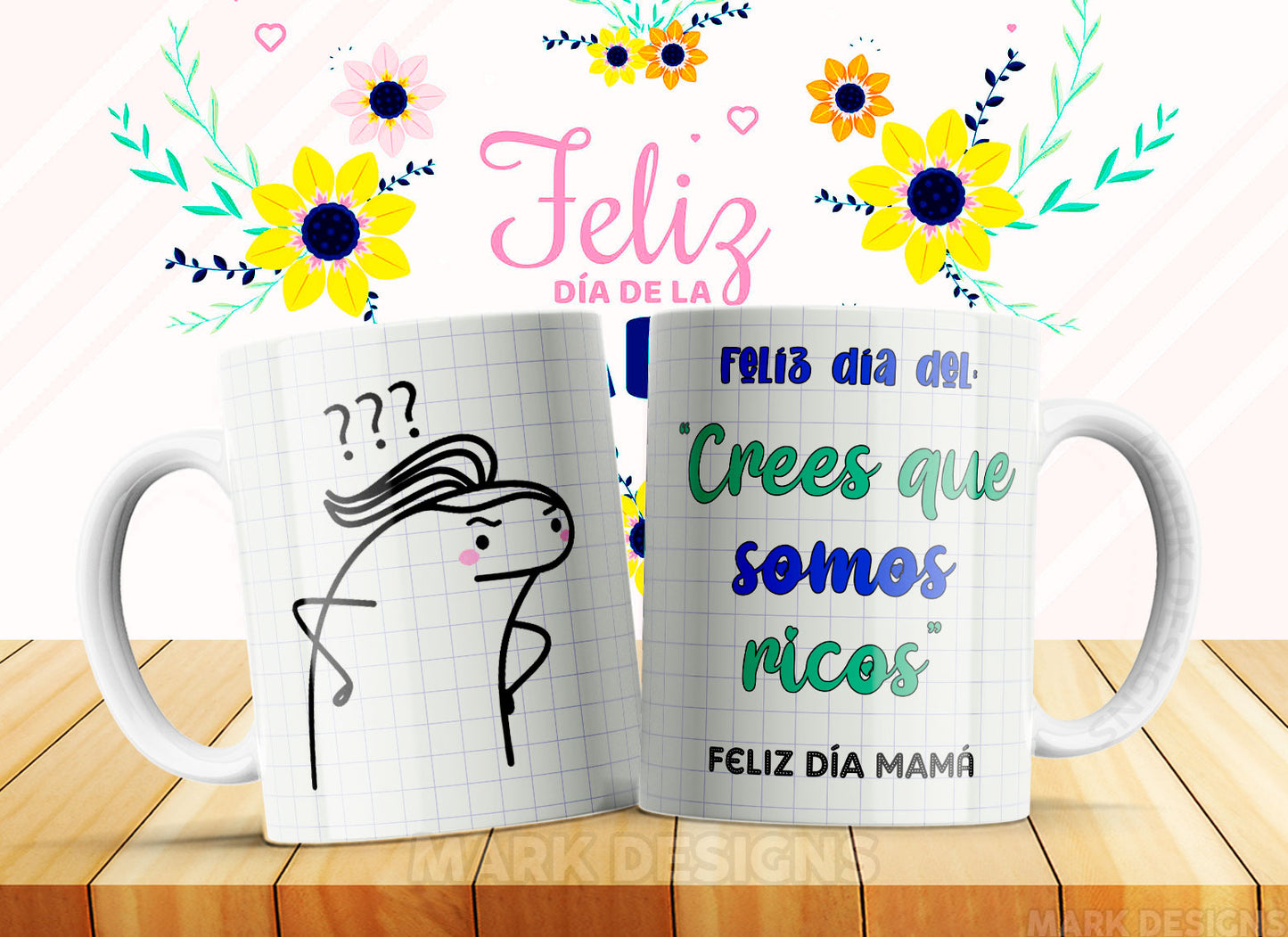 TAZA MAMÁ FELIZ FLORK 5.0