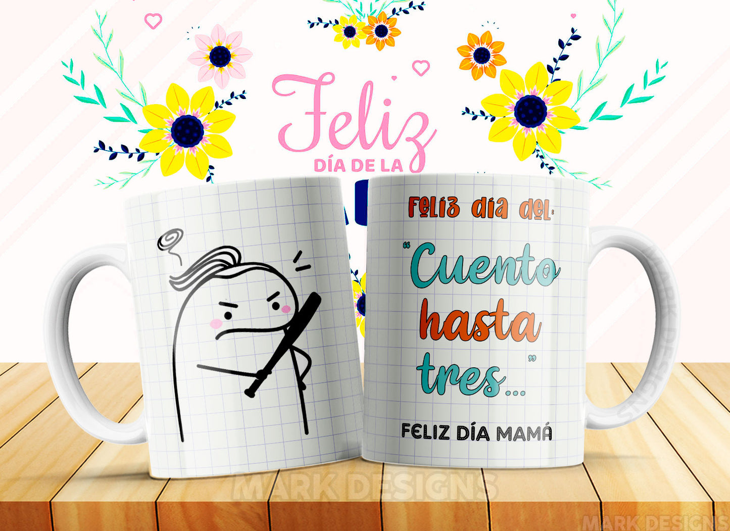 TAZA MAMÁ FELIZ FLORK 8.0