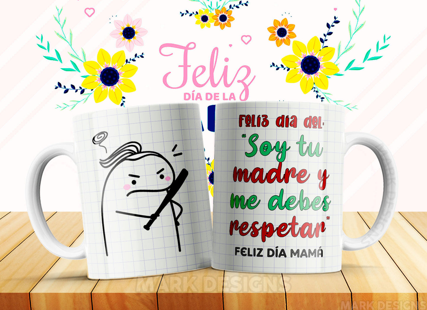 TAZA MAMÁ FELIZ FLORK 10.0