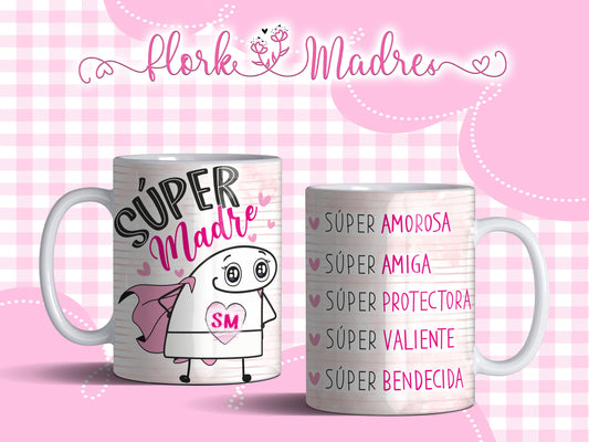 TAZA FLORK MAMÁ TE AMO 1.0