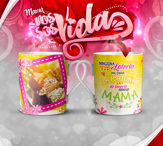 TAZA MAMÁ ERES MI VIDA 14.0